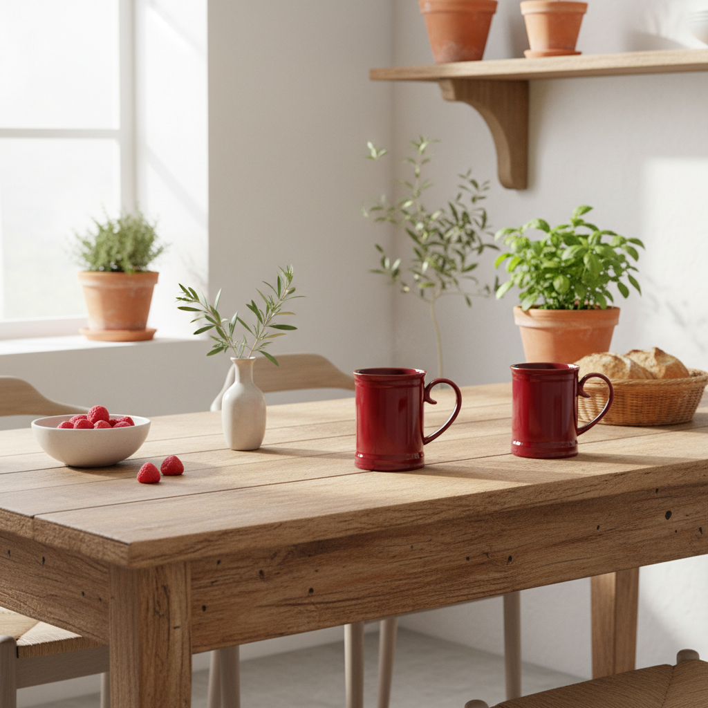 Tazón Cerámica Esmaltada Asa Corazón - Diseño Artesanal Romántico Tazon Frank Home Chile