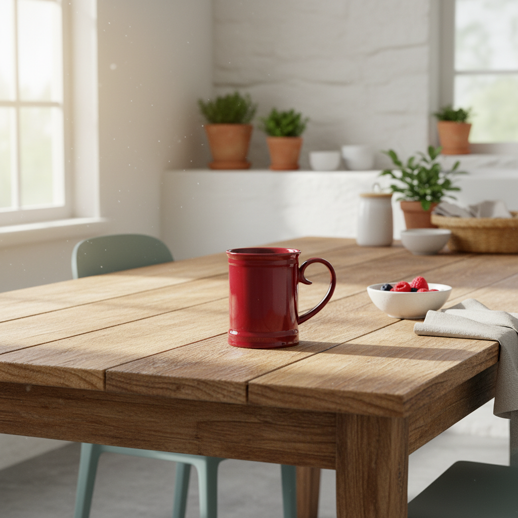 Tazón Cerámica Esmaltada Asa Corazón - Diseño Artesanal Romántico Burdeo Tazon Frank Home Chile