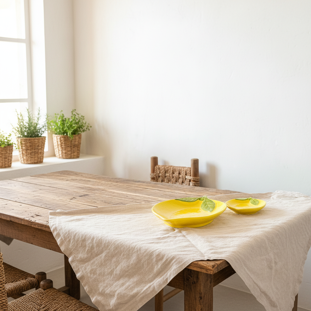 Platillo Cerámica Limón - Diseño Fresco 2 Tamaños Plato Frank Home Chile