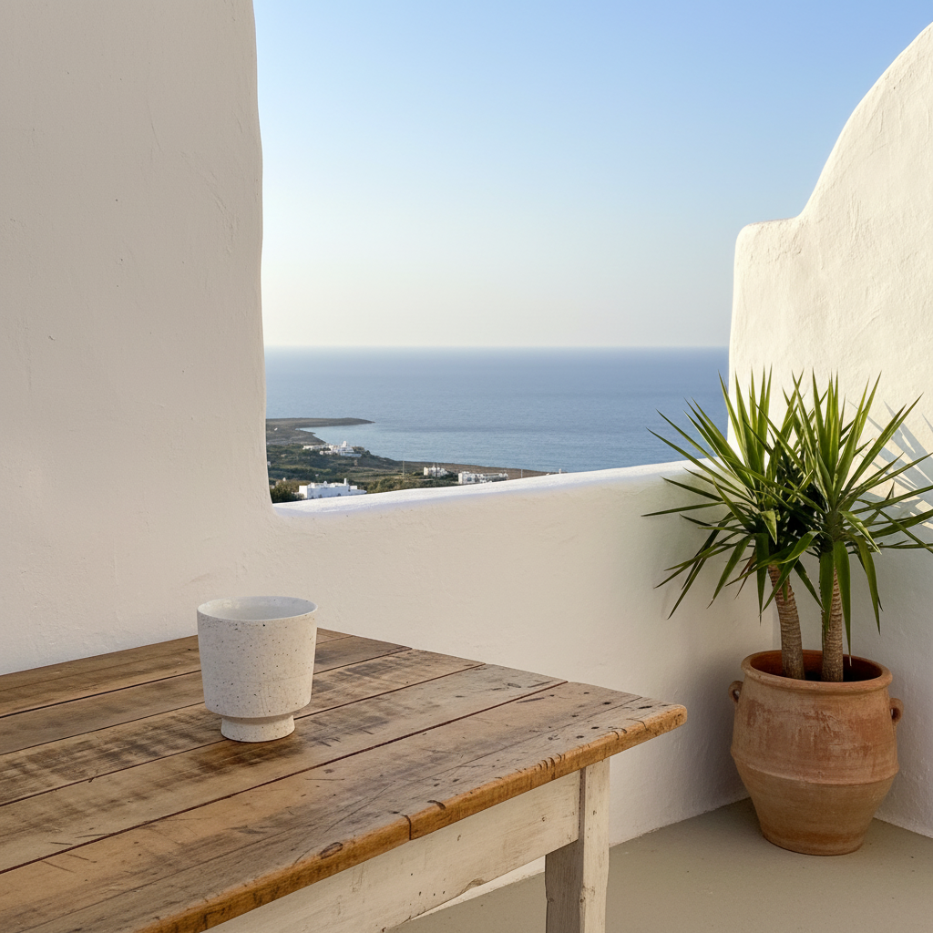 Pot Cerámica Rústica Blanca Porta Macetero Frank Home Chile