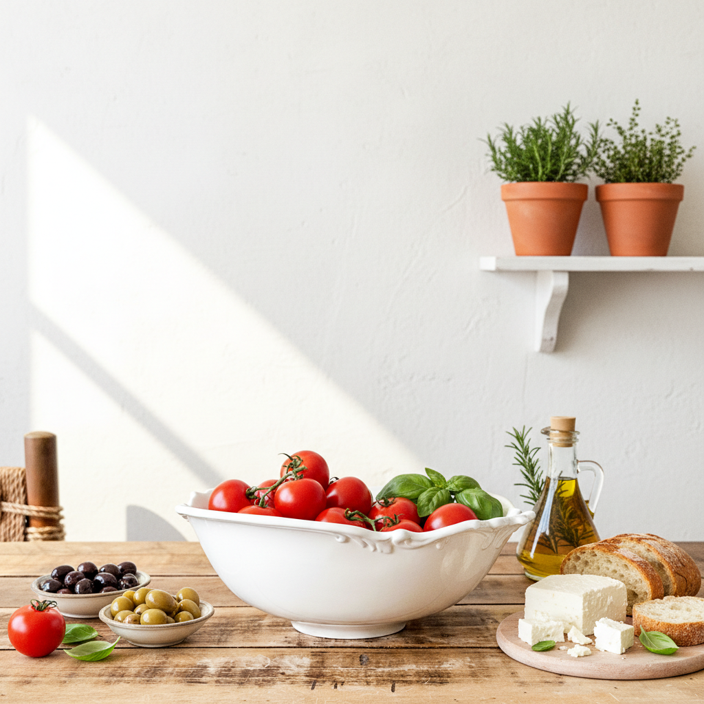 Fuente Ensaladera Provenzal - Diseño Artesanal Cerámica Fuente Frank Home Chile