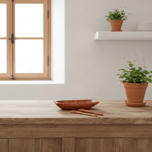 Set Pocillo y Cucharas Madera Alerce Nativa Artesanal Set Cucharas Frank Home Chile