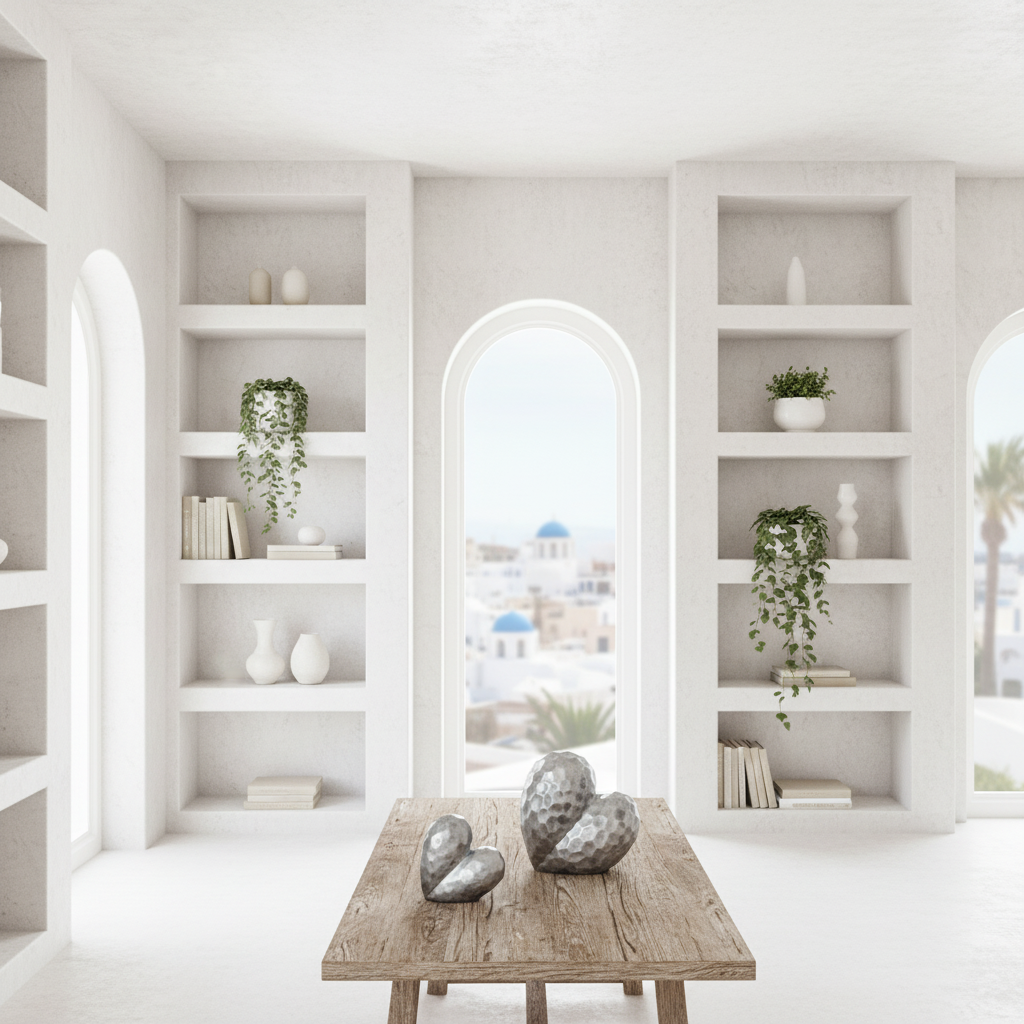 Adorno Corazón Cerámica Esmaltado Envejecido Metálico Facetado Adorno Frank Home Chile