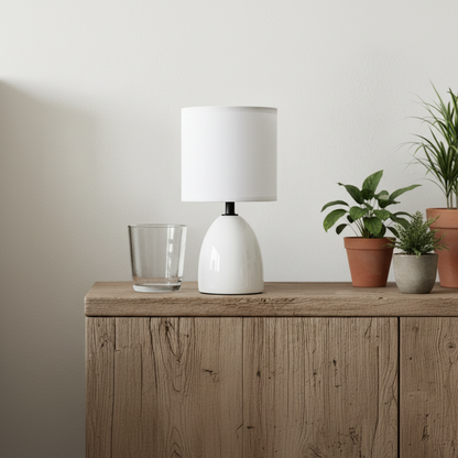 Mini Lámpara Mesa Lisa 12x23 cm Lampara de mesa y escritorio Frank Home Chile