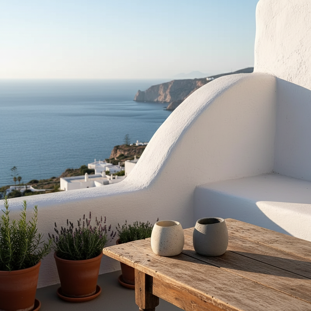 Porta Macetero Cerámica Textura Cemento Rústico Porta Macetero Frank Home Chile