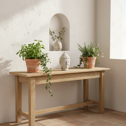 Adorno Cabeza de Buda Cerámica Textura Piedra 23cm - Decoración Zen Adorno Frank Home Chile