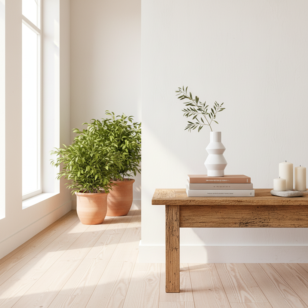 Florero Cerámica Blanca Geométrico Florero Frank Home Chile
