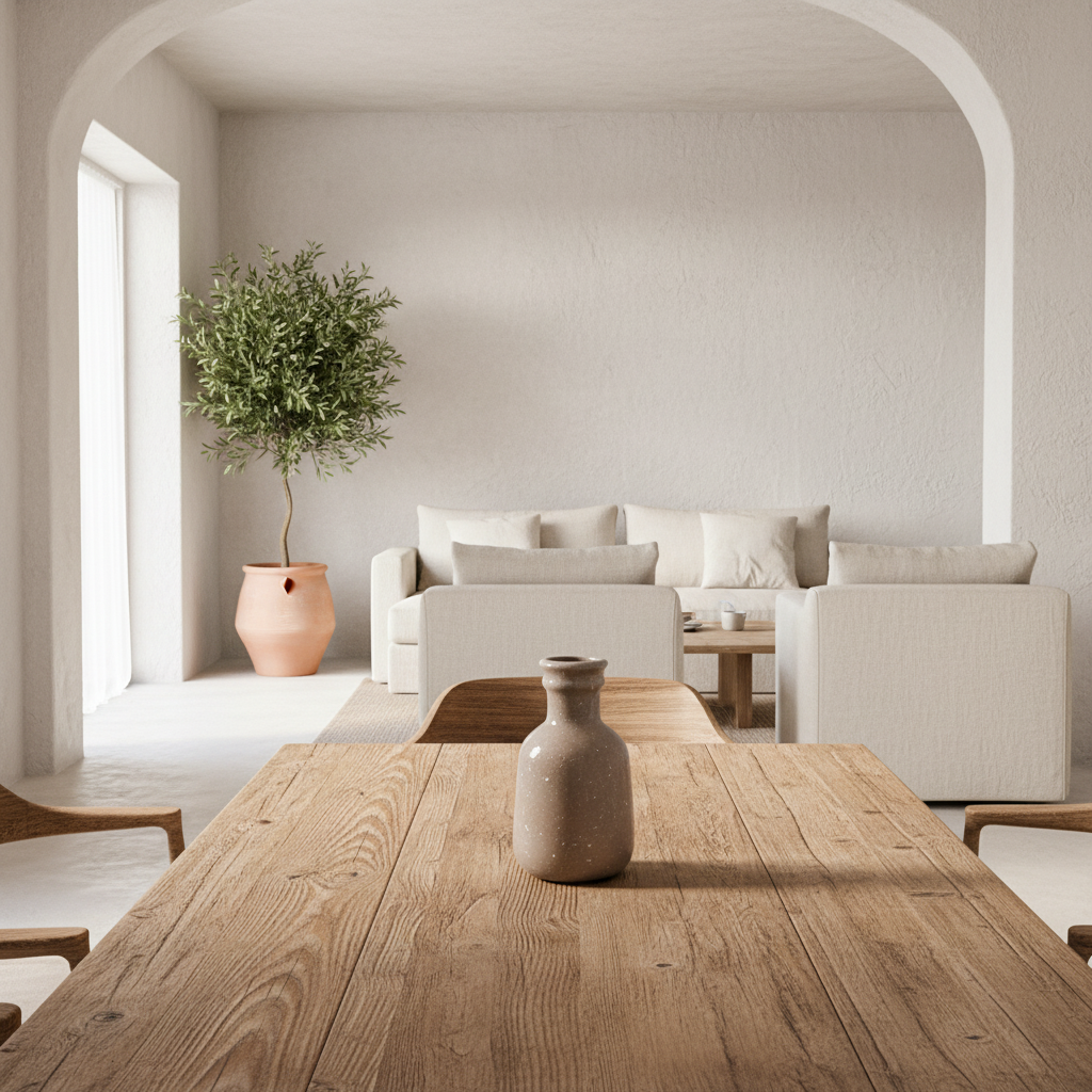 Florero Botella Cerámica Esmaltada Taupe 17cm - Textura Artesanal Florero Frank Home Chile