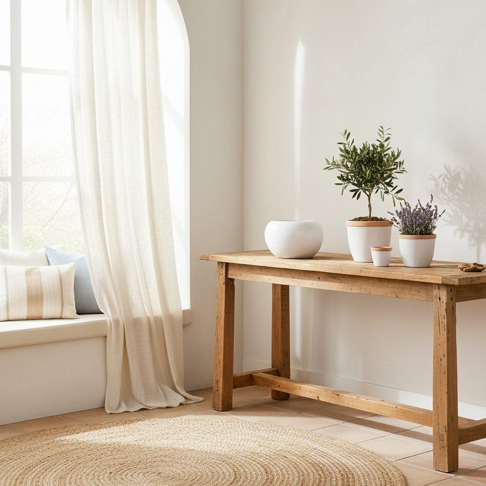 Florero Centro de Mesa Redondo Cerámica Esmaltada Blanco 18cm Florero Frank Home Chile