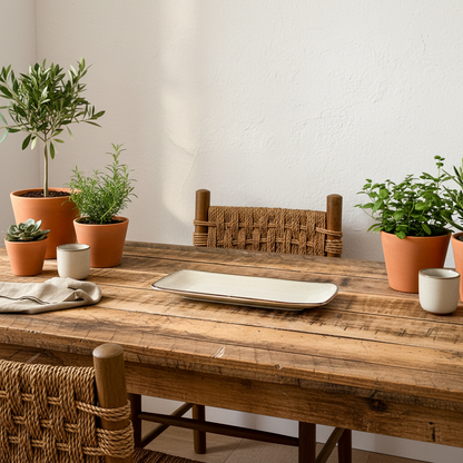 Bandeja Cerámica Rectangular 28cm - Apta Lavavajillas bandeja Frank Home Chile