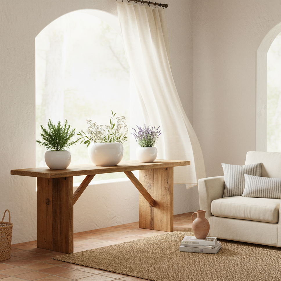 Florero Centro de Mesa Redondo Cerámica Esmaltada Blanco 18cm Florero Frank Home Chile