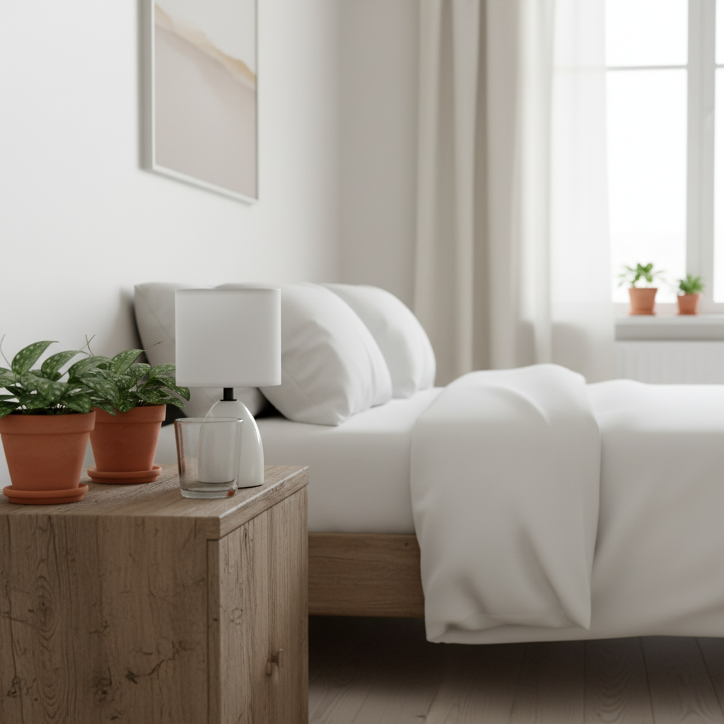 Mini Lámpara Mesa Lisa 12x23 cm Lampara de mesa y escritorio Frank Home Chile