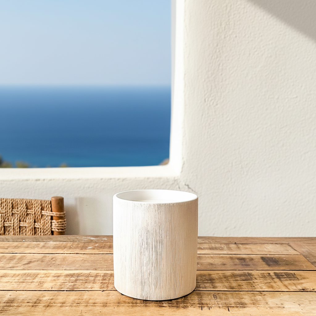 Bases Alzadoras Cerámica Texturada Blanca - 3 Tamaños Elegantes Mediana Adorno Frank Home Chile