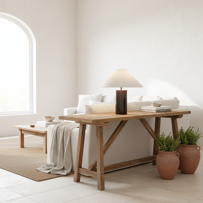 Lámpara Cerámica Esmaltada Moro Lampara de mesa Frank Home Chile