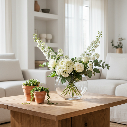 Florero Tipo Pecera Vidrio 18cm - Diseño Versátil | Frank Home Florero Frank Home Chile