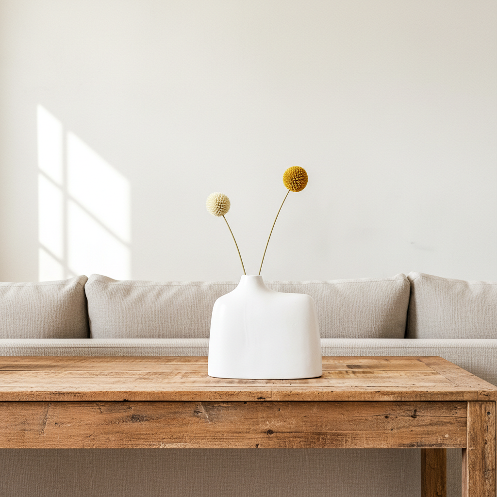 Florero Abstracto Cerámica Satinada Florero Frank Home Chile