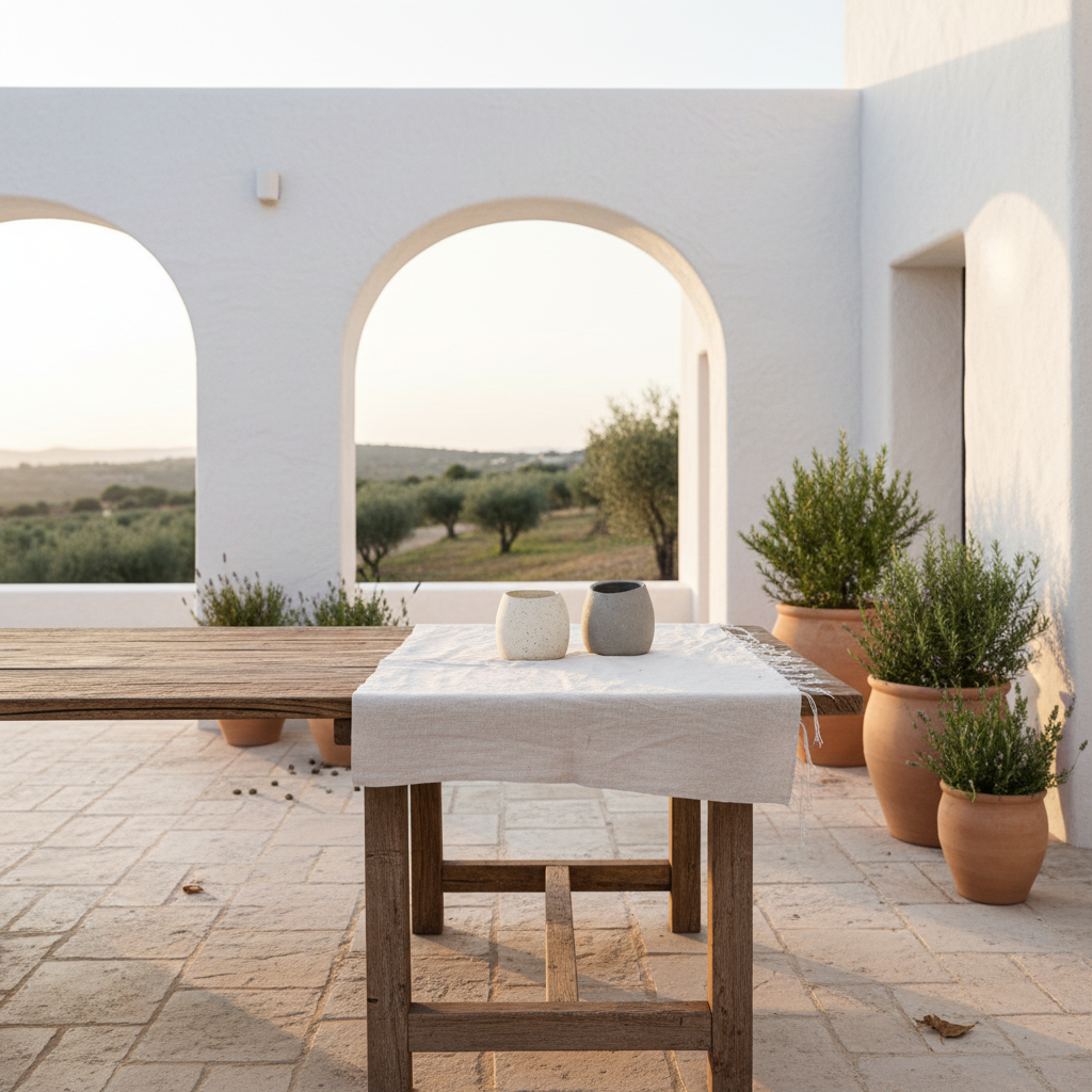 Porta Macetero Cerámica Textura Cemento Rústico Porta Macetero Frank Home Chile