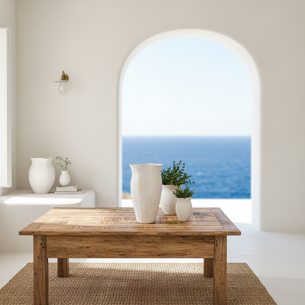 Florero Escultórico Abstracto Cerámica Texturizada Blanca 29.5cm Florero Frank Home Chile