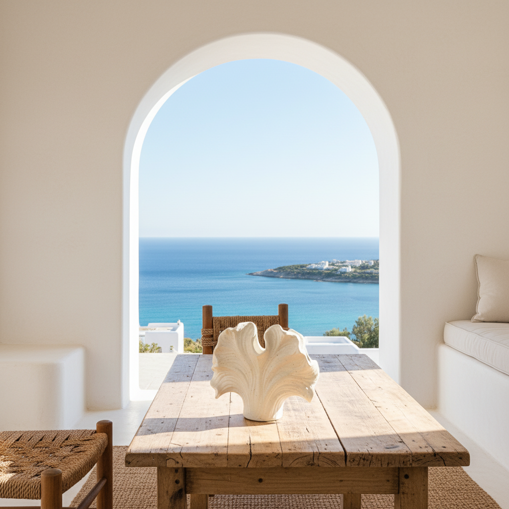 Florero Forma Coral Cerámica 15 cm - Diseño Orgánico Inspirado en el Mar Florero Frank Home Chile