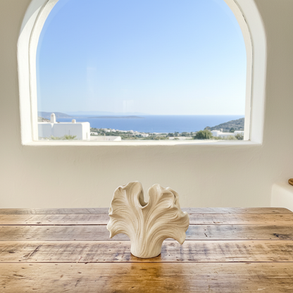 Florero Forma Coral Cerámica 15 cm - Diseño Orgánico Inspirado en el Mar Florero Frank Home Chile