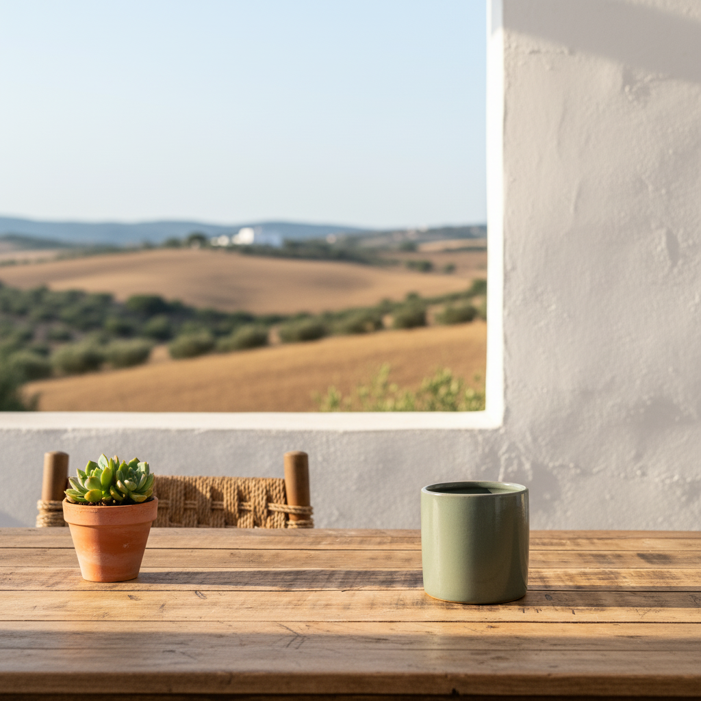 Macetero Cerámica Esmaltada Verde Militar 10cm Macetero Frank Home Chile