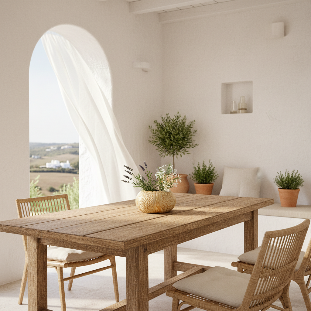 Florero Centro de Mesa Cerámica Esmaltada Beige 16cm - Diseño Elegante Florero Frank Home Chile