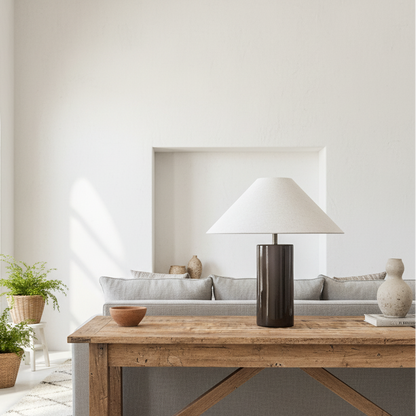 Lámpara Cerámica Esmaltada Moro Lampara de mesa Frank Home Chile