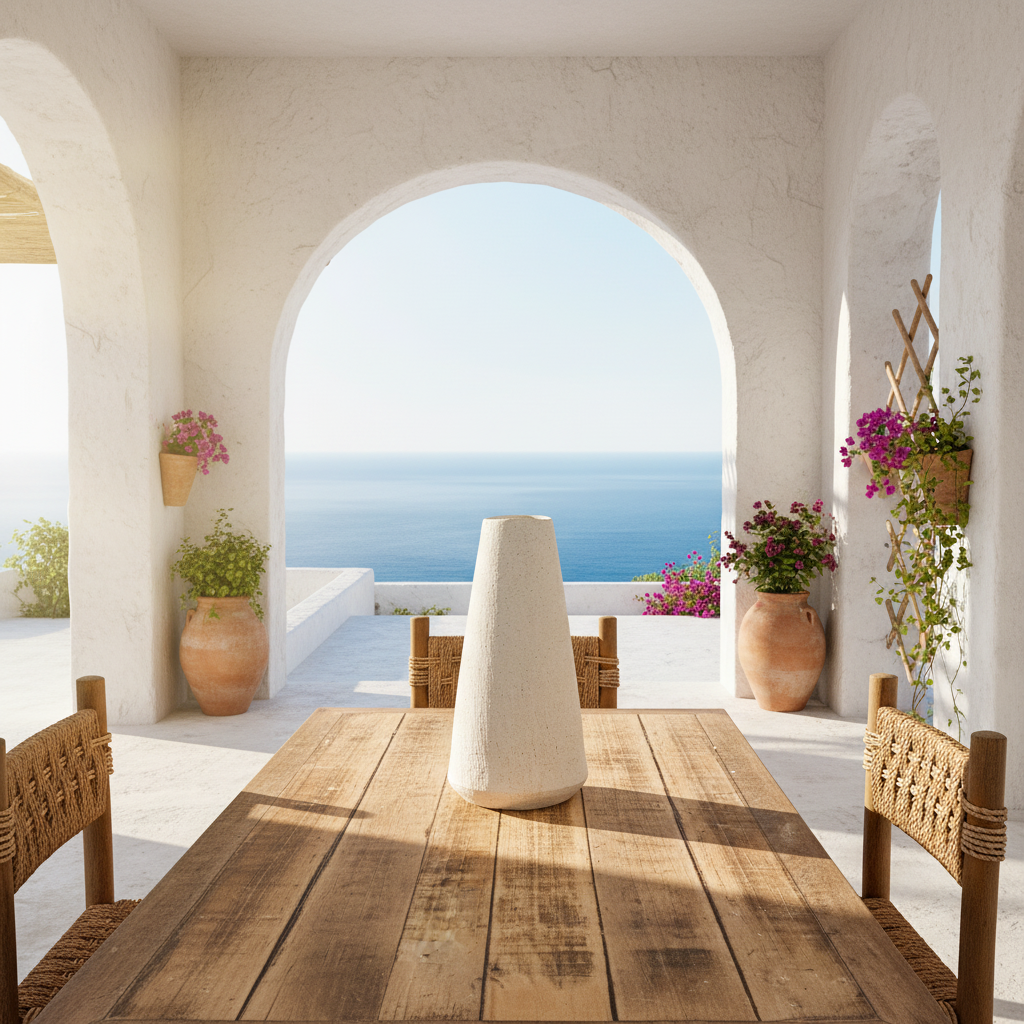 Florero Cerámica Texturada Cónico Florero Frank Home Chile