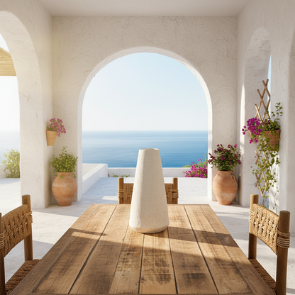 Florero Cerámica Texturada Cónico Florero Frank Home Chile