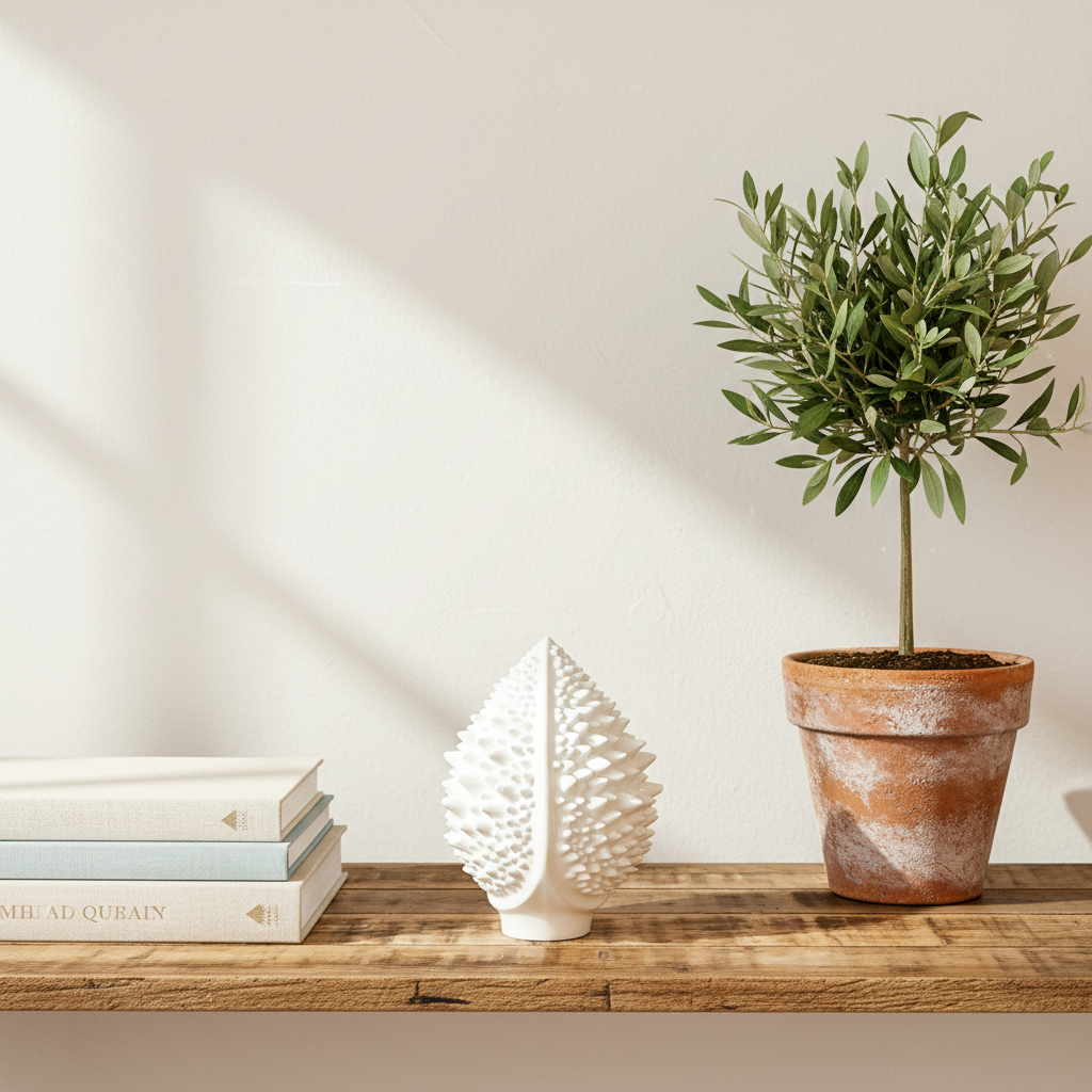 Adorno Piña Cerámica Blanco y Dorado 20cm - Estilo Siciliano Adorno Frank Home Chile