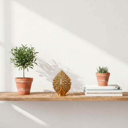 Adorno Piña Cerámica Blanco y Dorado 20cm - Estilo Siciliano Adorno Frank Home Chile