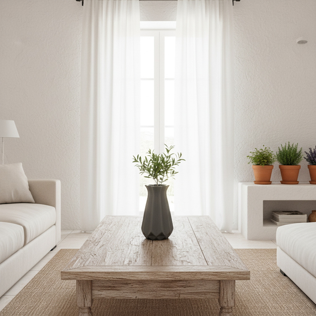 Florero Geométrico Cerámica Café o Gris - Diseño Moderno Gris Florero Frank Home Chile