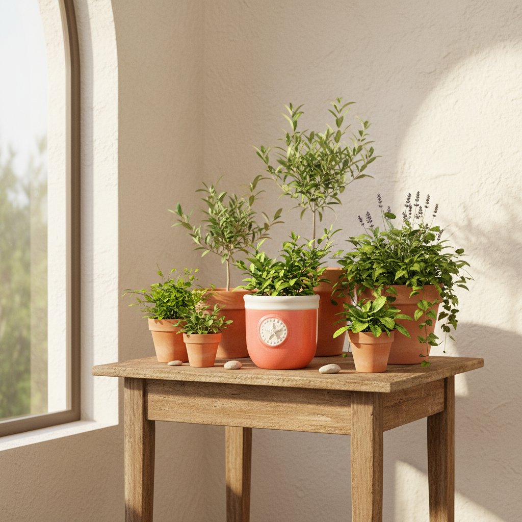 Porta Macetero Cerámica Porta Macetero Frank Home Chile