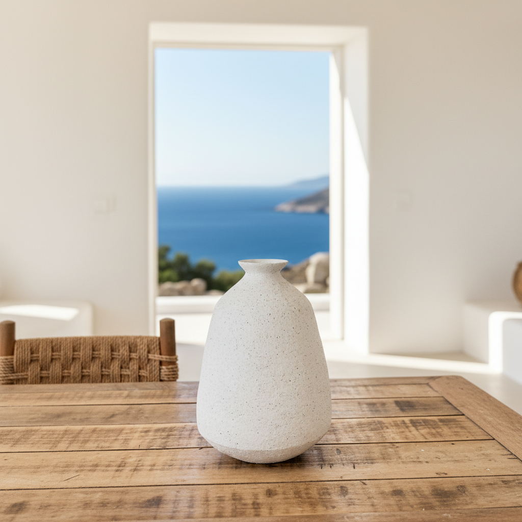 Jarrón Cerámica Texturada 29cm Florero Frank Home Chile