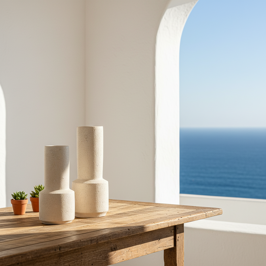 Florero Botella Cerámica Texturada 32.5cm Artesanal | Frank Home Decoración Frank Home Chile