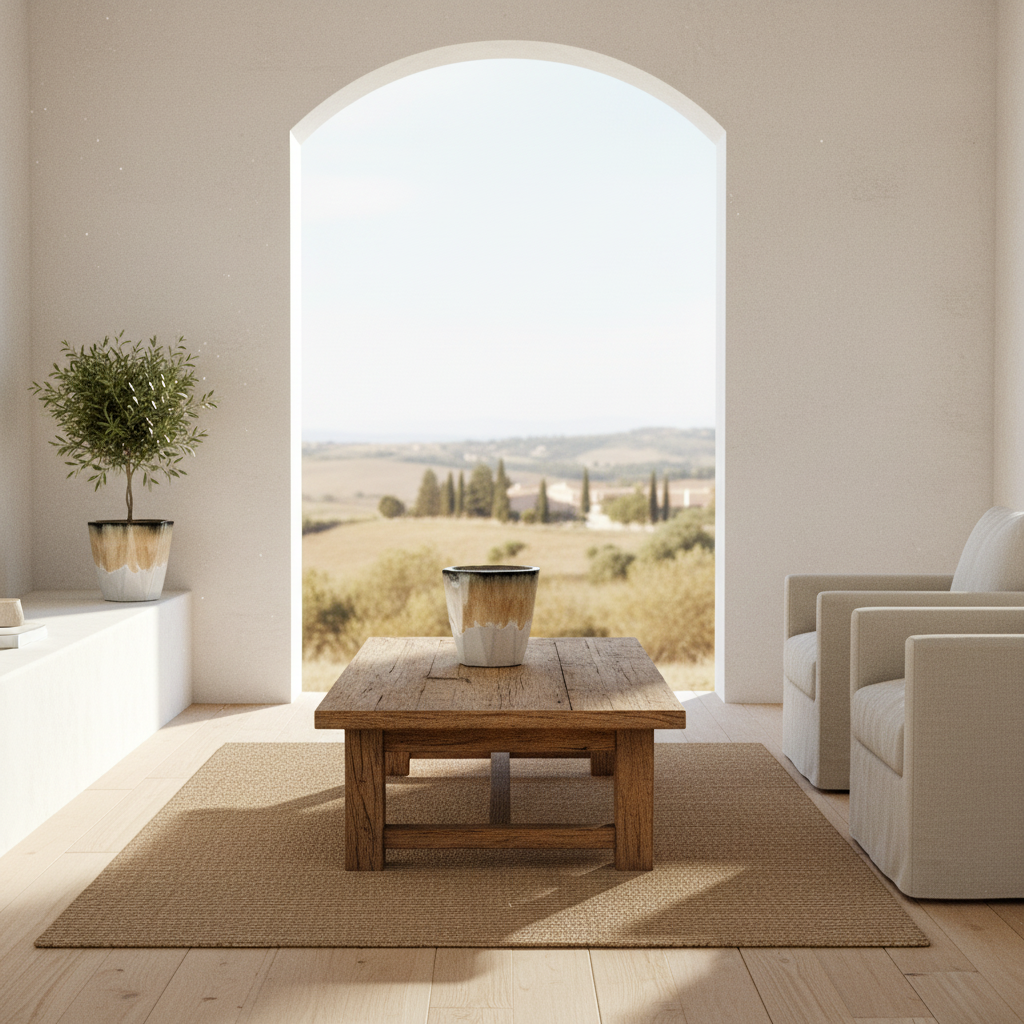 Porta Macetero Hexagonal Cerámica Esmaltada 16.5cm Porta Macetero Frank Home Chile