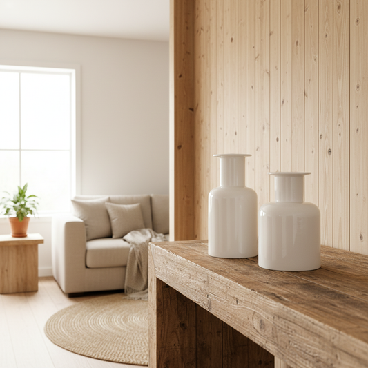 Florero Botella Cerámica Esmaltada Florero Frank Home Chile