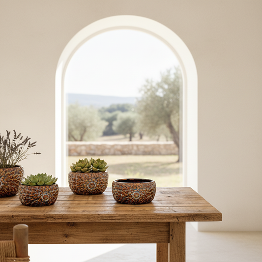 Florero Blanco Cerámica Esmaltada 17cm Florero Frank Home Chile