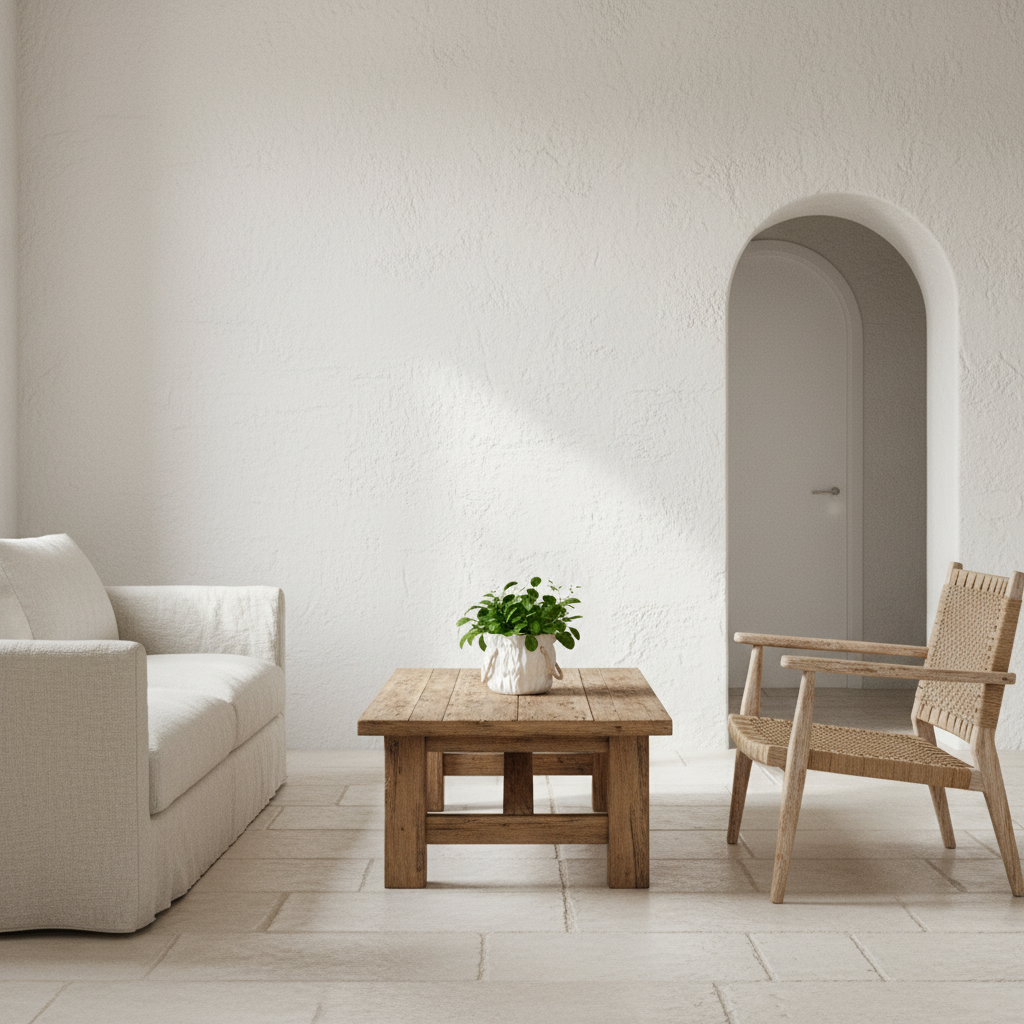 Mini Macetero Cerámica Blanca con Asas de Cuerda Macetero Frank Home Chile