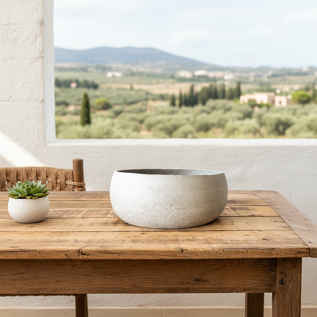 Porta Macetero Cerámica Textura Rústica 24 cm Porta Macetero Frank Home Chile