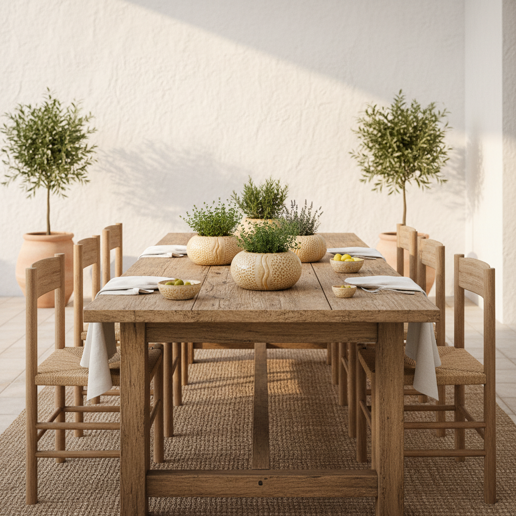 Florero Centro de Mesa Cerámica Esmaltada Beige 16cm - Diseño Elegante Florero Frank Home Chile