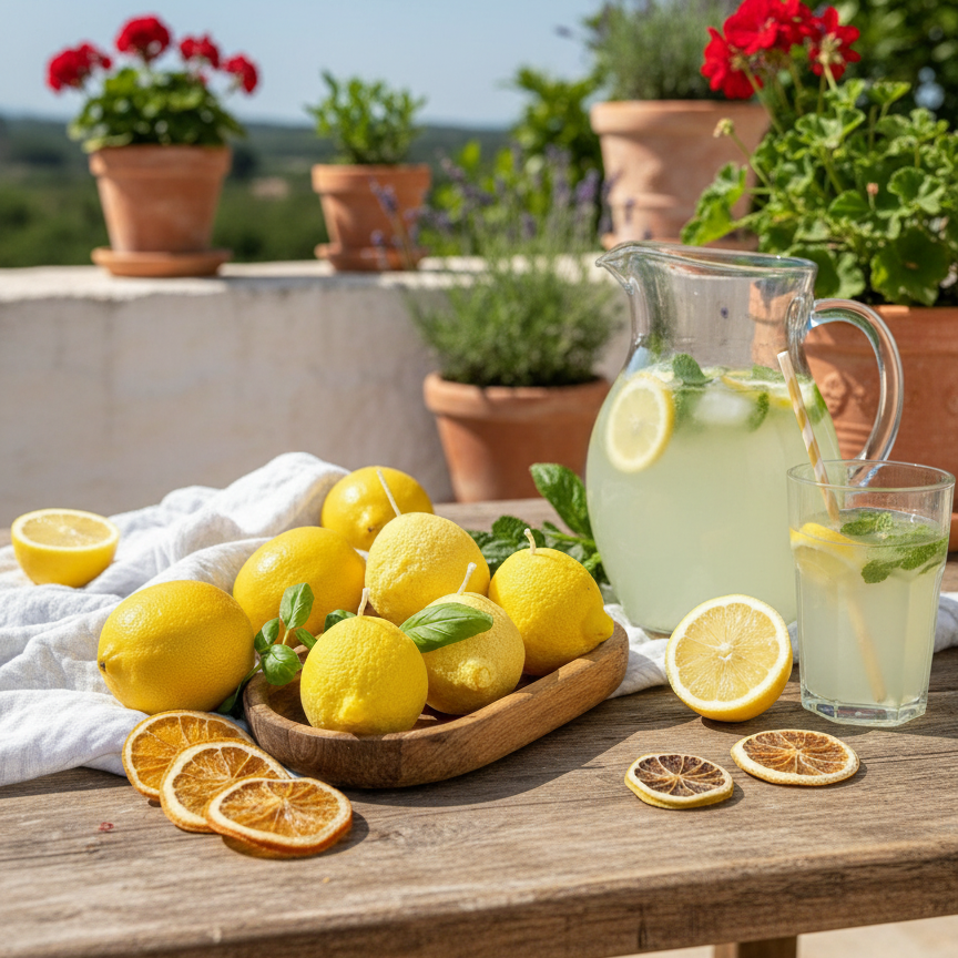 Vela Decorativa Limón - Diseño Realista Vela Frank Home Chile