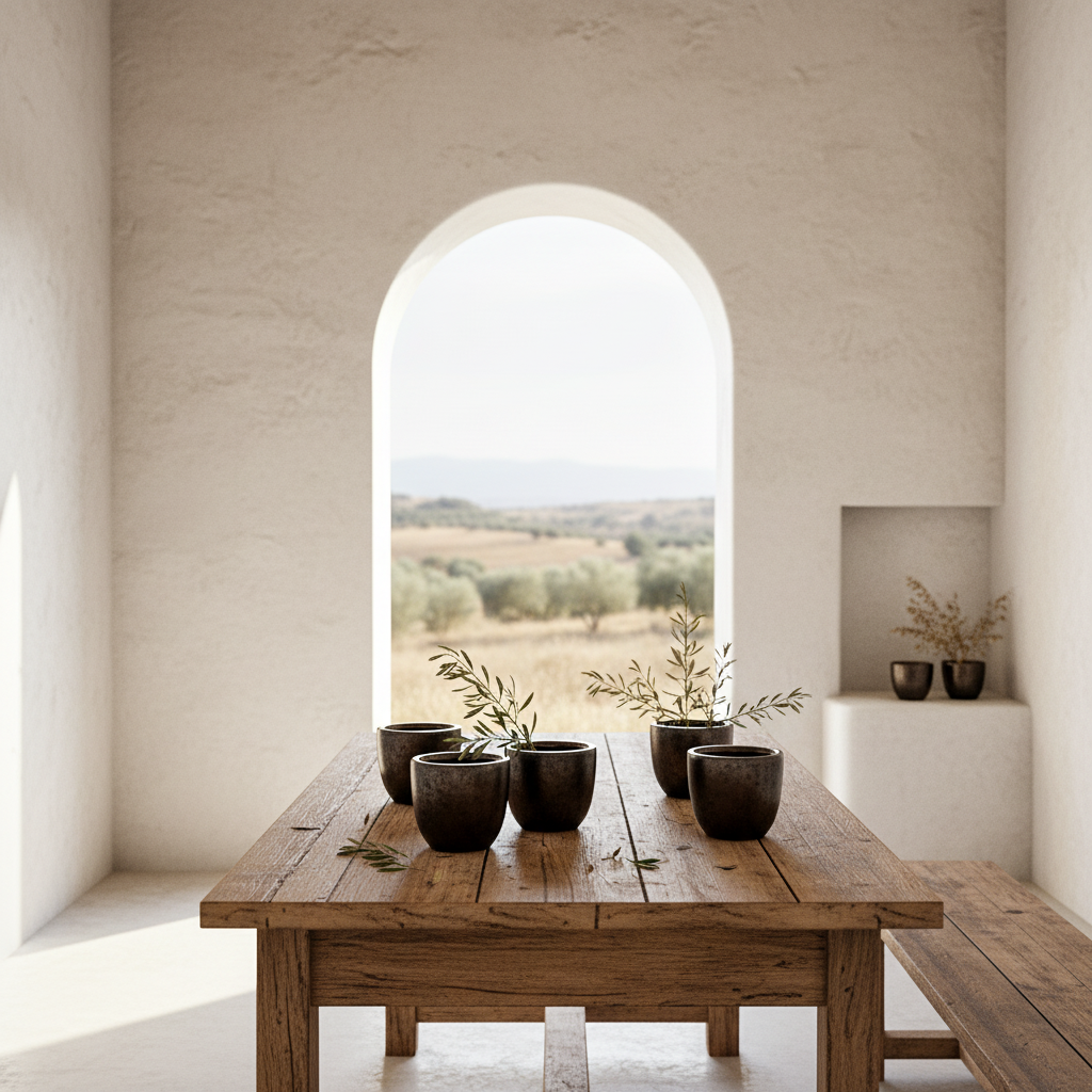 Set 5 Porta Maceteros Cerámica Bronce Envejecido 8cm Porta Macetero Frank Home Chile