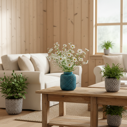 Florero Cerámica Esmaltada Textura Florero Frank Home Chile