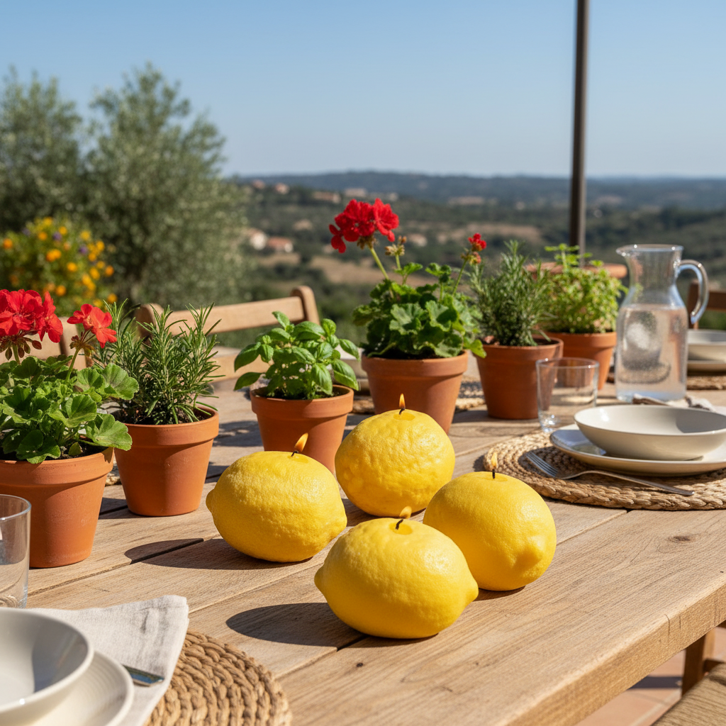 Vela Decorativa Limón - Diseño Realista Vela Frank Home Chile