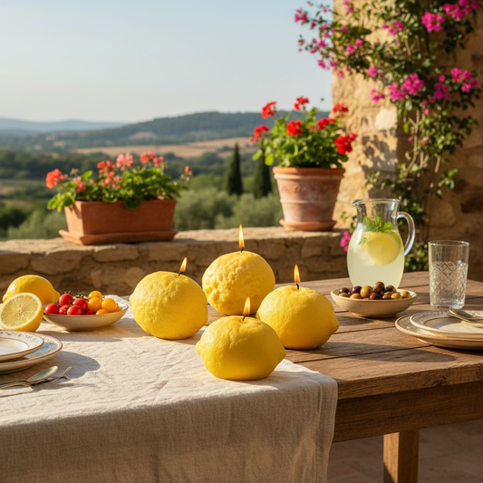 Vela Decorativa Limón - Diseño Realista Vela Frank Home Chile