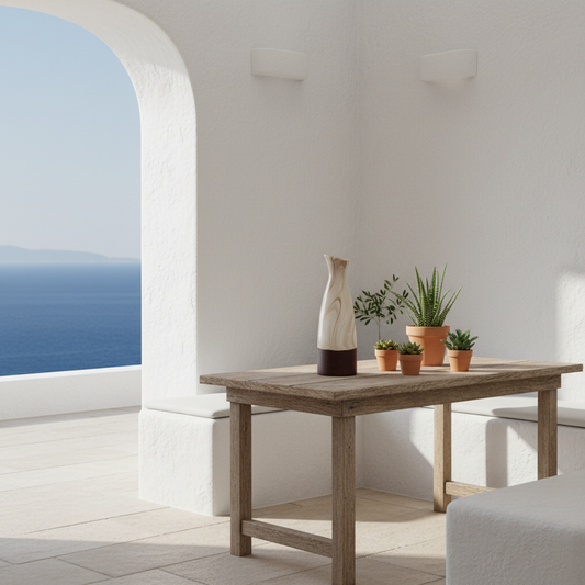 Florero Cerámica Textura Mármol Burdeo Vintage | Frank Home Florero Frank Home Chile