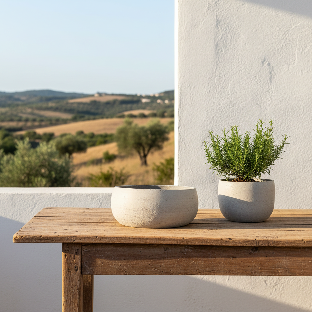 Porta Macetero Cerámica Textura Rústica 24 cm Porta Macetero Frank Home Chile