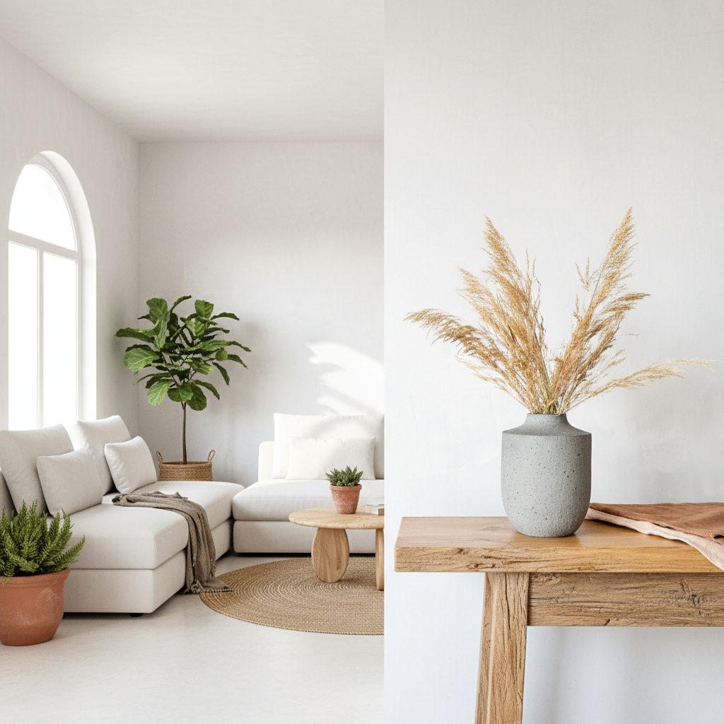 Florero Cerámica Gris Rústico Piedra Florero Frank Home Chile