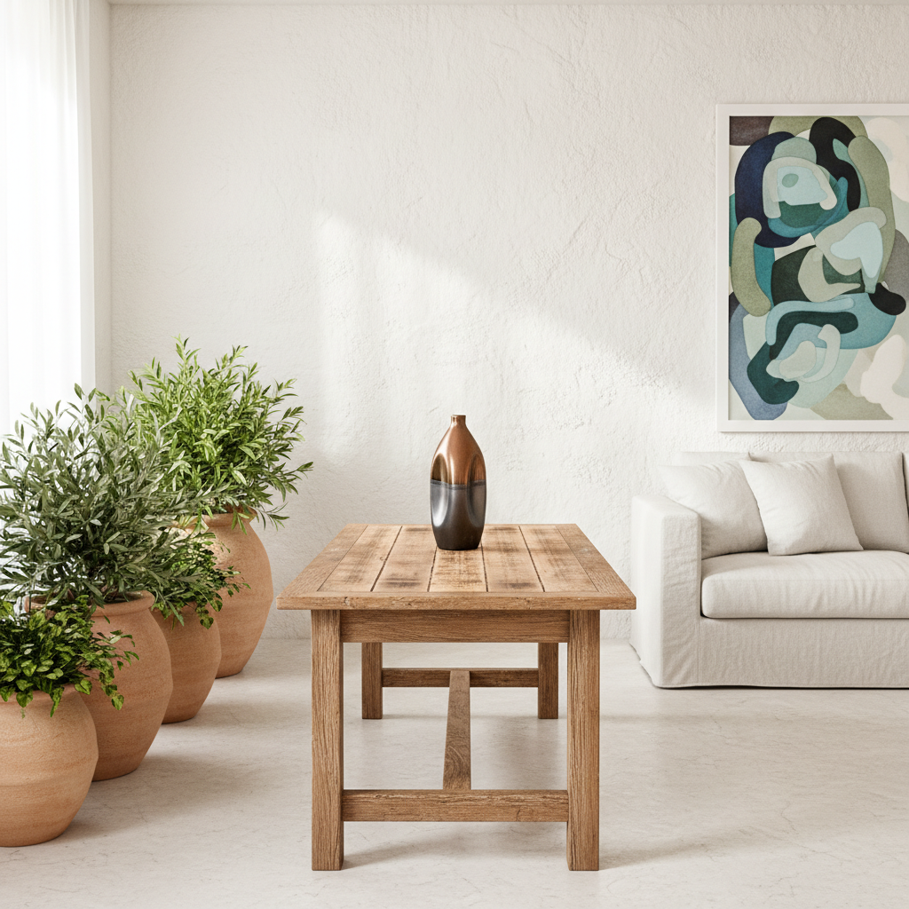 Jarrón Metálico Bronce Azulado 34.5cm Diseño Contemporáneo | Frank Home Florero Frank Home Chile